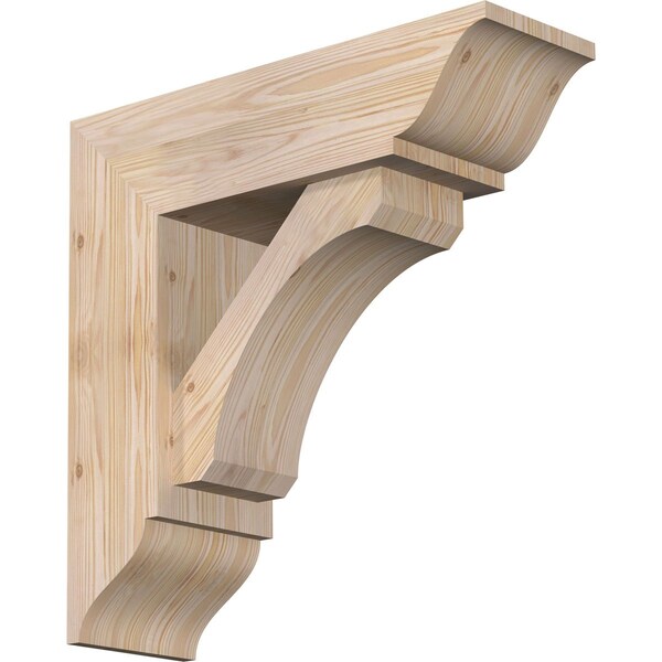 Ekena Millwork Legacy Traditional Smooth Bracket w/ Offset Brace, Douglas Fir, 7 1/2"W x 24"D x 24"H BKT0806X24X24LEC01SDF - main